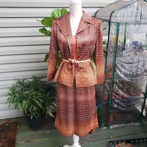 Vintage 70s or Early 80s Skirt Suit